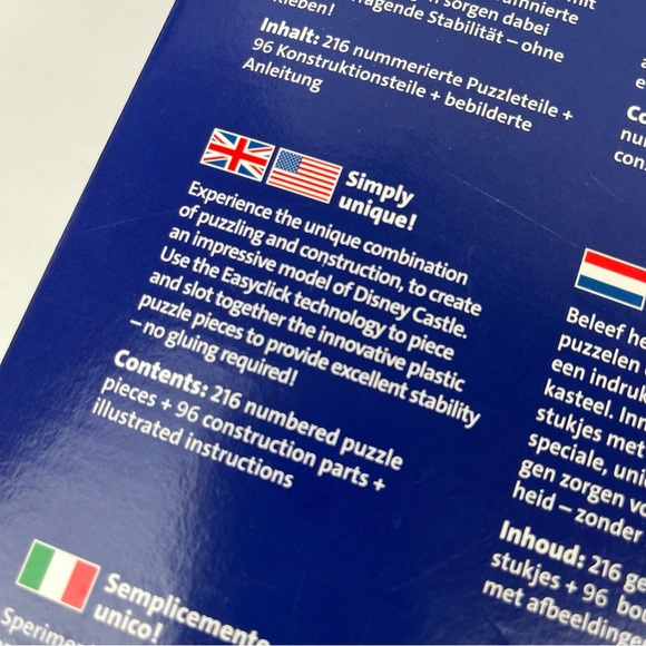 SALE-Disney-Ravensburger 3-D puzzle-Cinderella Castle-IOB-216pc complete-RARE - Picture 8 of 12